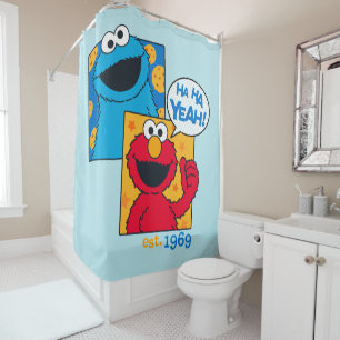Cookie Monster & Elmo   Ha Ha Yeah Shower Curtain
