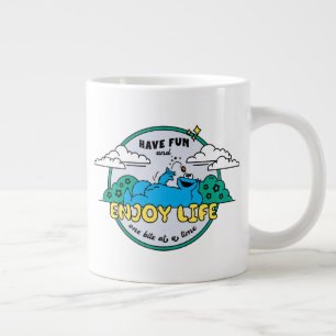 Cookie Monster Enjoy Life One Bite at a Time Large Coffee Mug