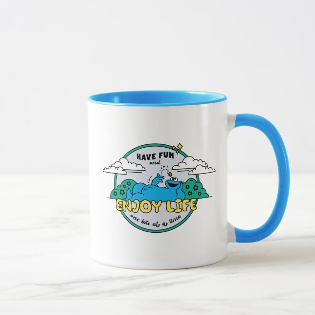 Cookie Monster | Enjoy Life One Bite at a Time Mug (Right)