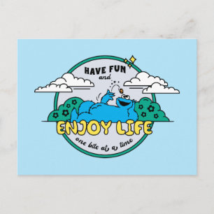 Cookie Monster Enjoy Life One Bite at a Time Postcard