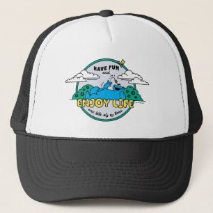 Cookie Monster Enjoy Life One Bite at a Time Trucker Hat