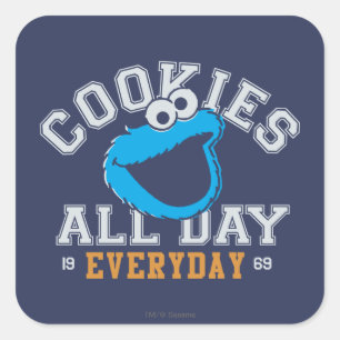 Cookie Monster Everyday Square Sticker