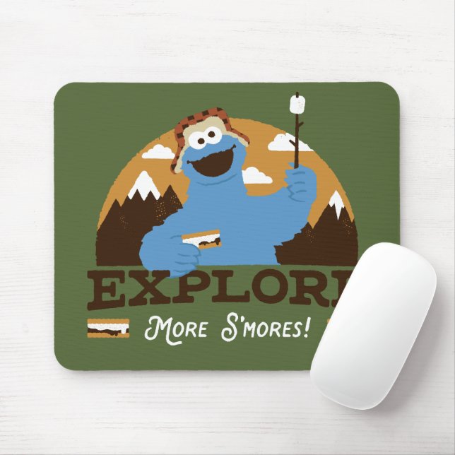 Cookie Monster | Explore More S'mores Mouse Mat (With Mouse)