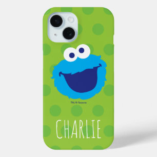 Cookie Monster Face   Add Your Name iPhone 15 Case