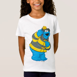 Cookie Monster   Fireman Costume T-Shirt
