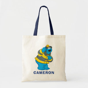 Cookie Monster   Fireman Costume Tote Bag