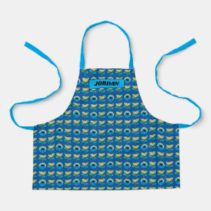 Cookie Monster Flower Pattern Apron