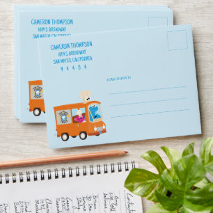 Cookie Monster Food Truck Birthday Gift Envelope