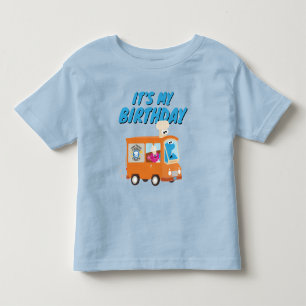 Cookie Monster Food Truck It's My Birthday Toddler T-Shirt