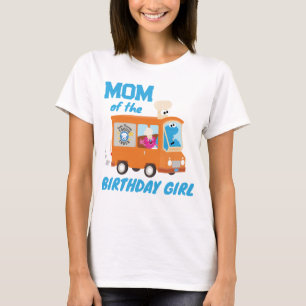 Cookie Monster Food Truck Mum of the Birthday Girl T-Shirt