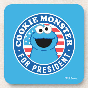 Cookie Monster for President Coaster