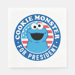 Cookie Monster for President Napkin