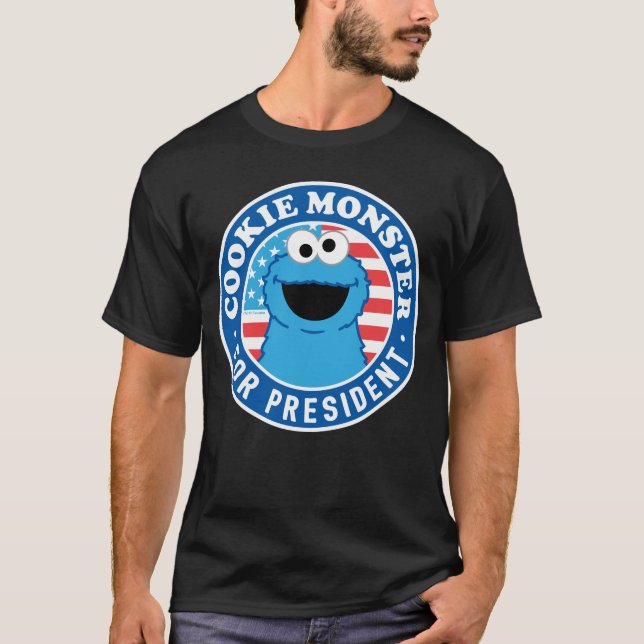 Cookie Monster for President T-Shirt (Front)