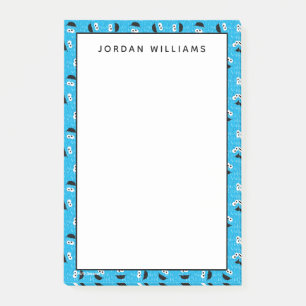 Cookie Monster Fur Face Pattern Post-it Notes