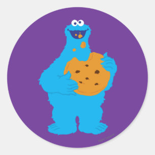 Cookie Monster Graphic Classic Round Sticker