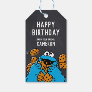 Cookie Monster Happy Birthday From Gift Tags