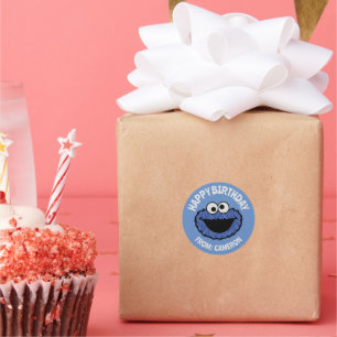 Cookie Monster   Happy Birthday Gift Tag
