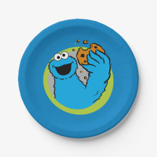 Cookie Monster Image Paper Plate