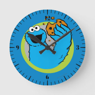 Cookie Monster Image Round Clock