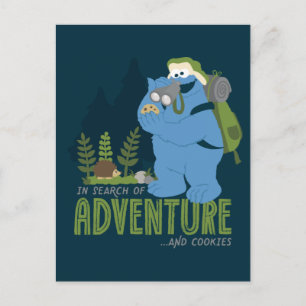 Cookie Monster In Search of Adventure…And Cookie Postcard