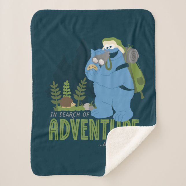 Cookie Monster | In Search of Adventure…And Cookie Sherpa Blanket (Front)