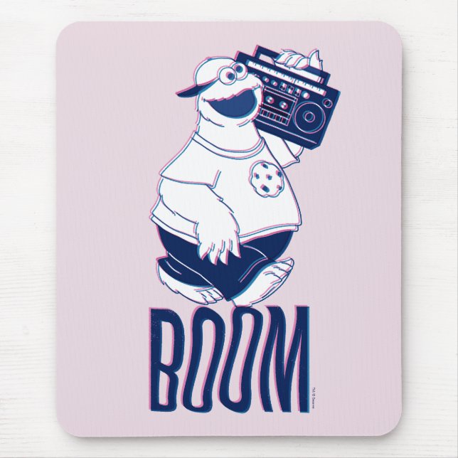 Cookie Monster | Jamming with the Boom Box Mouse Mat (Front)