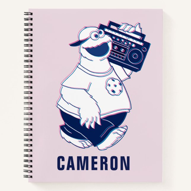 Cookie Monster | Jamming with the Boom Box Notebook (Front)