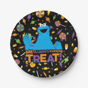 Cookie Monster - Me Always Choose Treat Paper Plate