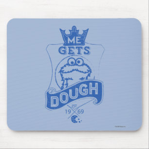 Cookie Monster Me Gets Dough Mouse Mat