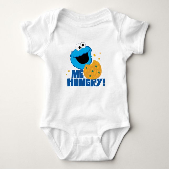 Cookie Monster | Me Hungry! Baby Bodysuit (Front)