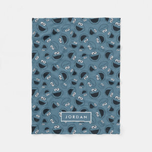 Cookie Monster Me Hungry Pattern Fleece Blanket