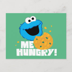 Cookie Monster Me Hungry! Postcard
