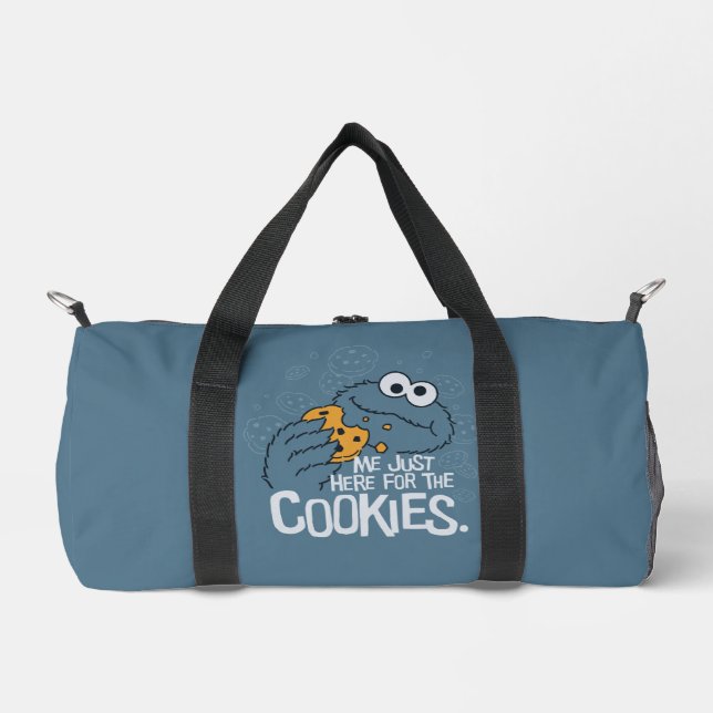 Cookie Monster | Me Just Here for the Cookies Duffle Bag (Front)