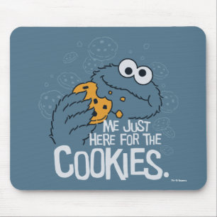 Cookie Monster   Me Just Here for the Cookies Mouse Mat
