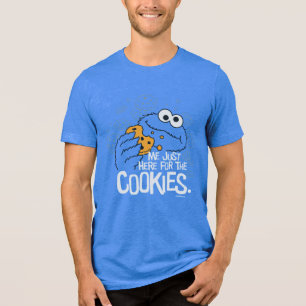 Cookie Monster Me Just Here for the Cookies Tri-Blend Shirt