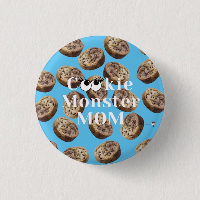 Cookie Monster Mum 3 Cm Round Badge (Front)
