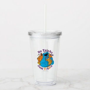 Cookie Monster   No Tricks Just Treats Acrylic Tumbler