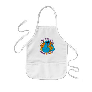 Cookie Monster No Tricks Just Treats Kids Apron