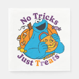 Cookie Monster   No Tricks Just Treats Napkin