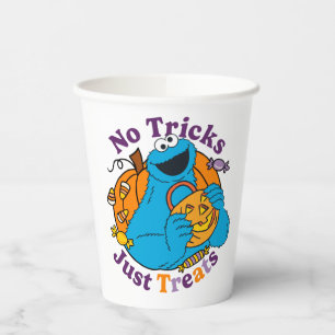 Cookie Monster   No Tricks Just Treats Paper Cups
