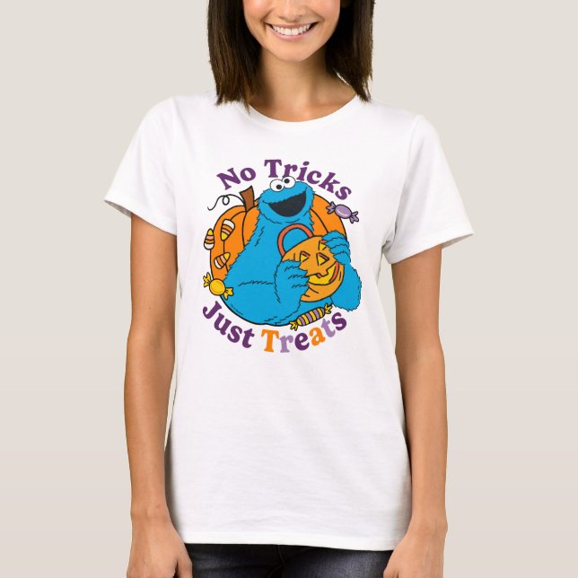 Cookie Monster | No Tricks Just Treats T-Shirt (Front)