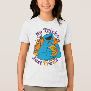 Cookie Monster   No Tricks Just Treats Tri-Blend Shirt