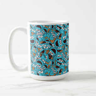 Cookie Monster Nom Nom Nom Pattern Coffee Mug