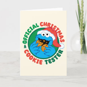 Cookie Monster Official Christmas Cookie Tester Holiday Card