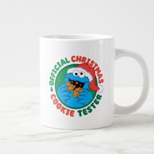 Cookie Monster Official Christmas Cookie Tester Large Coffee Mug