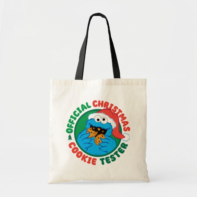 Cookie Monster | Official Christmas Cookie Tester Tote Bag (Front)