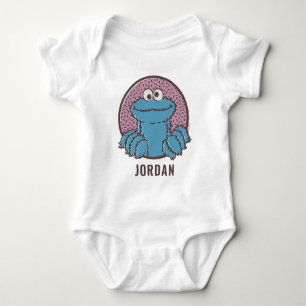 Cookie Monster   Om Nom Nom Baby Bodysuit