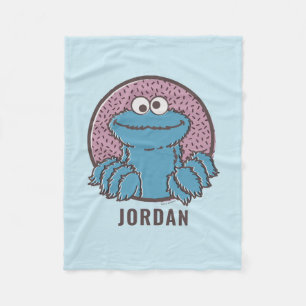 Cookie Monster Om Nom Nom Fleece Blanket