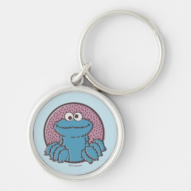 Cookie Monster | Om Nom Nom Key Ring (Front)