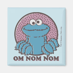 Cookie Monster Om Nom Nom Magnet